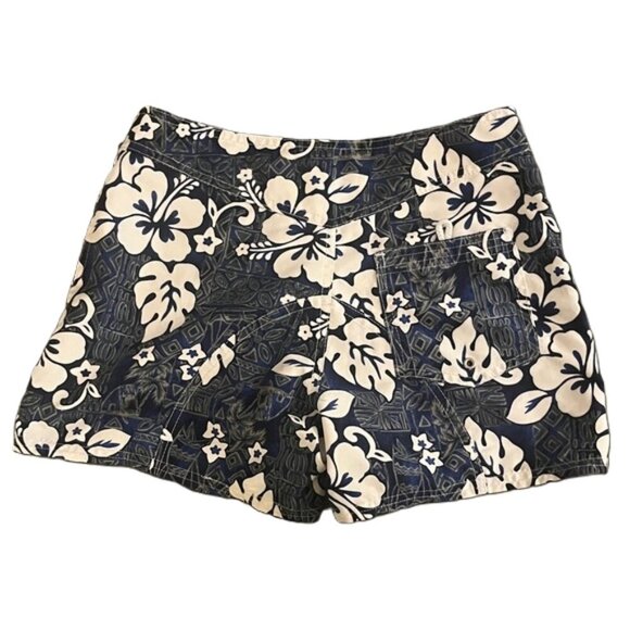 Maui Clothing Company Hibiscus Print Shorts Women's Size 5 Aloha Beach Vacation - Picture 2 of 6